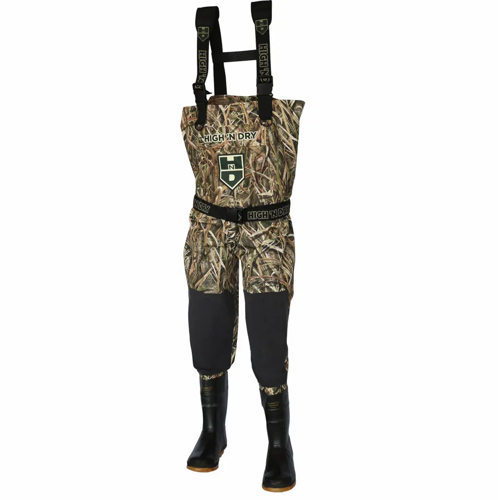 Men's Waterproof Chest Waders With Boots - Lightweight Breathable Fishing & Hunting Jumpsuit